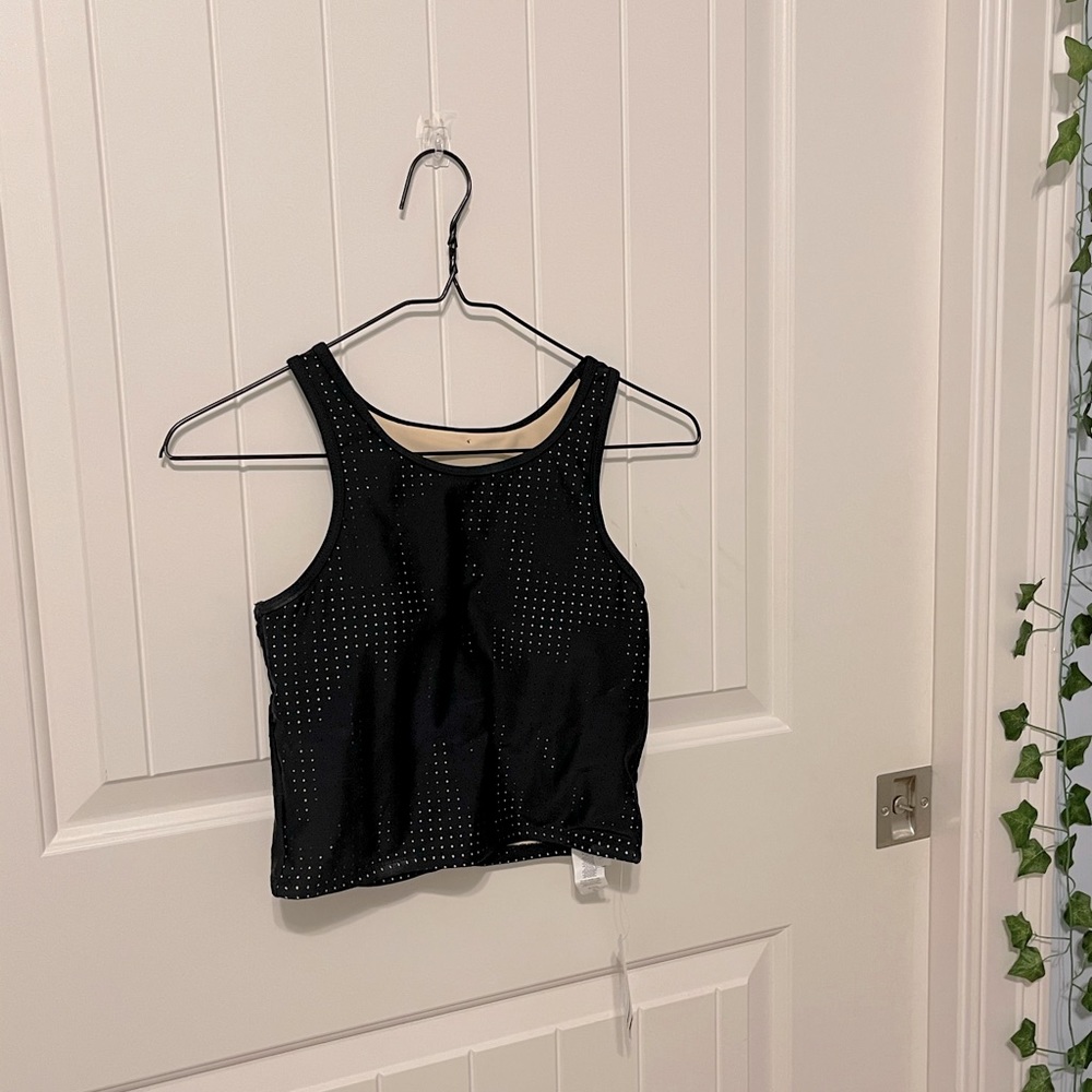 Black Fabletics size small mid bikini top